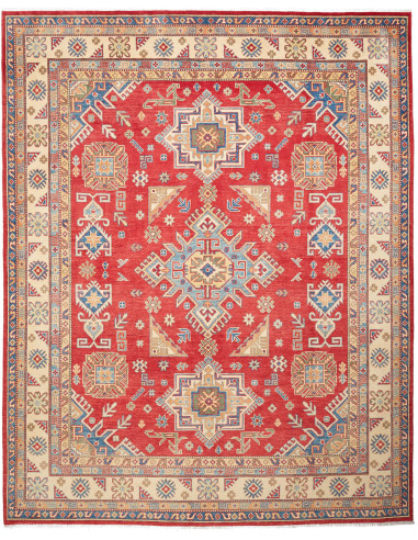 Kazak Pakistan marrone rosato e grano 244x307
