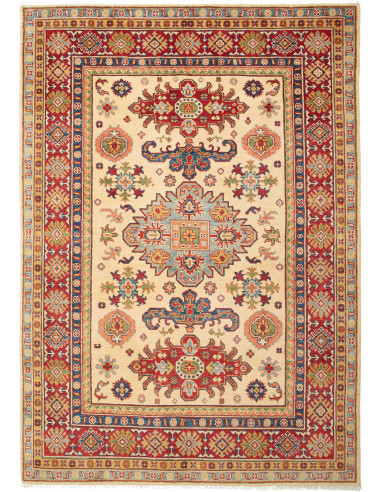 Kazak Pakistan abbronzatura e grigio ardesia scuro 147x211