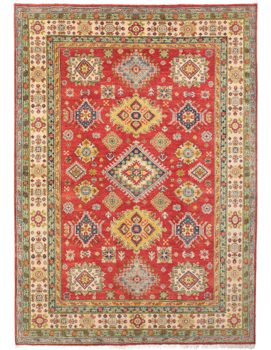 Kazak Pakistan marrone rosato e abbronzatura 149x214