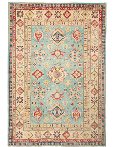 Kazak Pakistan abbronzatura e grigio ardesia scuro 202x296