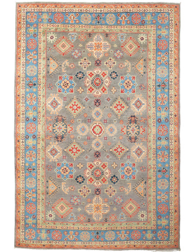 Kazak Pakistan marrone rosato e terra di siena 197x298