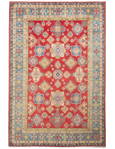 Kazak Pakistan marrone rosato e grigio tenue 205x303