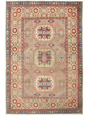 Kazak Pakistan abbronzatura e grigio ardesia scuro 167x242