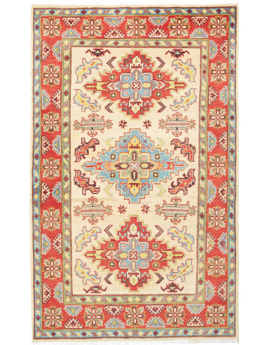Kazak Pakistan grano e rosso indiano 118x192