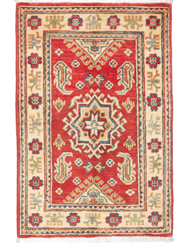 Kazak Pakistan abbronzatura e rosso indiano 62x91
