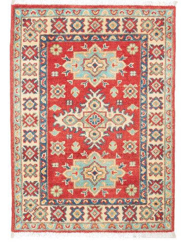 Kazak Pakistan argento e rosso indiano 62x85