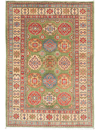 Kazak Pakistan marrone rosato e bisque 101x147