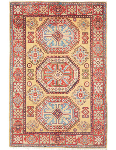Kazak Pakistan abbronzatura e grigio tenue 100x153