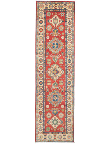 Kazak Pakistan marrone rosato e grigio ardesia scuro 82x295