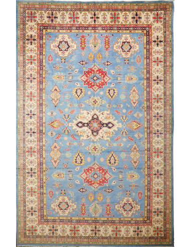 Kazak Pakistan grigio scuro e abbronzatura 304x481