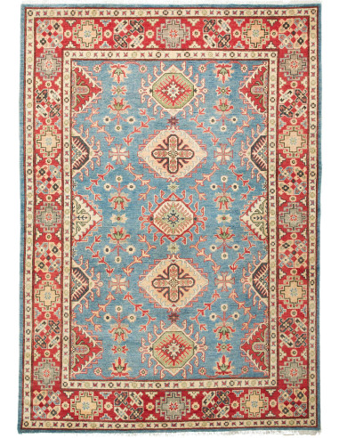 Kazak Pakistan grigio scuro e abbronzatura 168x241