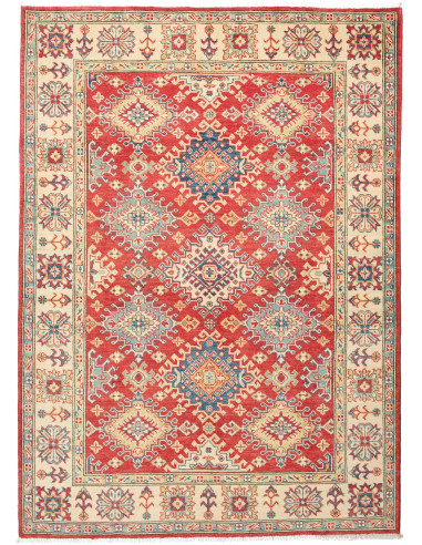 Kazak Pakistan abbronzatura e rosso indiano 154x211