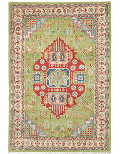Kazak Pakistan abbronzatura e kaki scuro 124x185