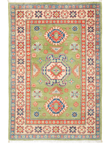 Kazak Pakistan abbronzatura e bianco antico 81x122