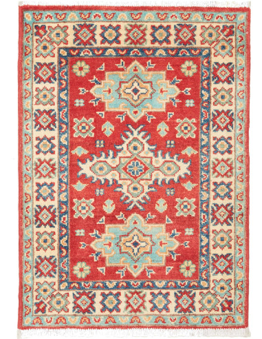 Kazak Pakistan argento e rosso indiano 61x83