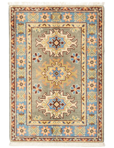 Kazak Pakistan abbronzatura e marrone sella 62x89