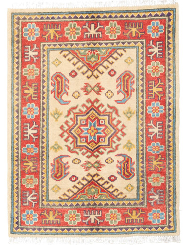 Kazak Pakistan abbronzatura e rosso indiano 65x85