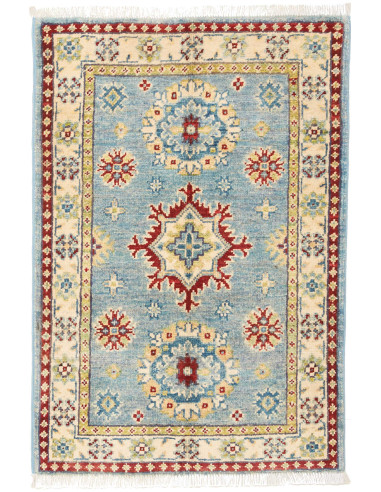 Kazak Pakistan argento e argento 60x87