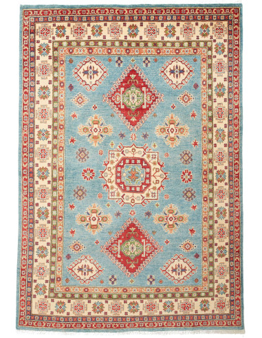 Kazak Pakistan argento e marrone 147x214