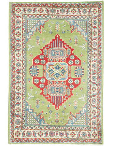 Kazak Pakistan grigio scuro e grigio tenue 96x147