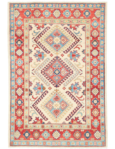 Kazak Pakistan grano e rosso indiano 101x152
