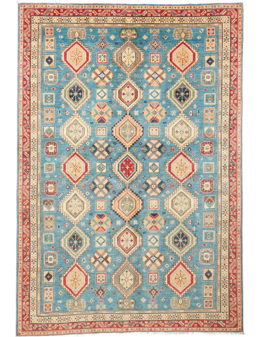 Kazak Pakistan grigio scuro e grigio tenue 197x291