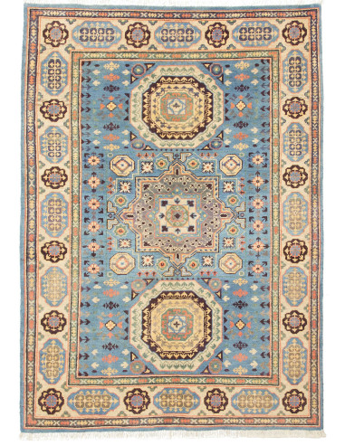 Kazak Pakistan grigio scuro e grigio ardesia scuro 123x173