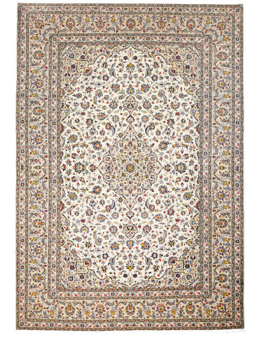 Kashan Persia grigio chiaro e grigio ardesia scuro 245x353