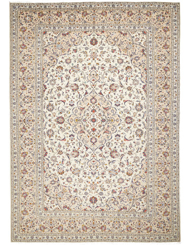 Kashan Persia grigio chiaro e grigio ardesia scuro 245x350