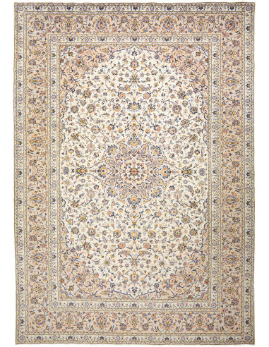 Kashan Persia grigio chiaro e marrone rosato 294x422