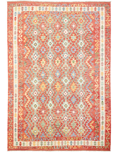 Kilim Pakistan abbronzatura e marrone 205x295