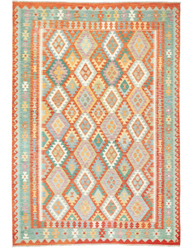 Kilim Pakistan argento e argento 205x298