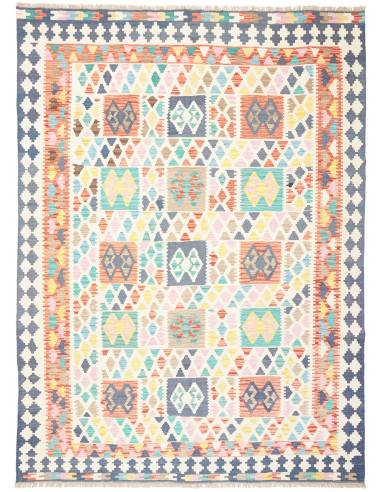 Kilim Pakistan gainsboro e grigio ardesia 209x283