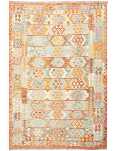 Kilim Pakistan grano e terra di siena 197x293