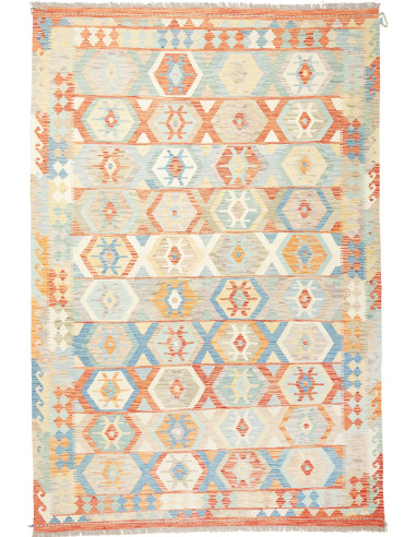 Kilim Pakistan grigio chiaro e gainsboro 197x293
