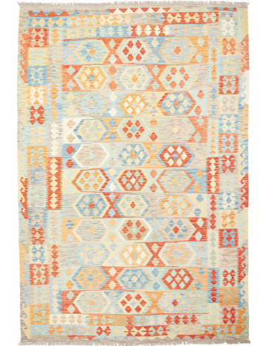 Kilim Pakistan grigio chiaro e gainsboro 203x303