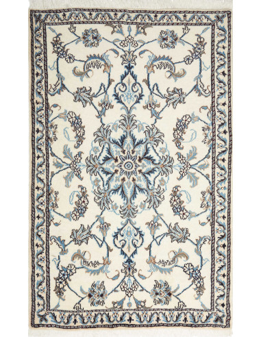 Nain Kashmar Persia grigio chiaro e grigio ardesia scuro 94x146