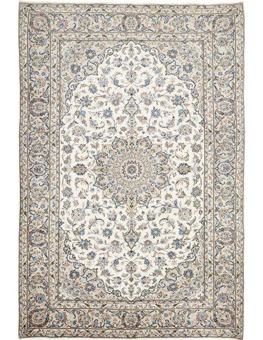 Kashan Persia grigio chiaro e grigio ardesia scuro 195x290