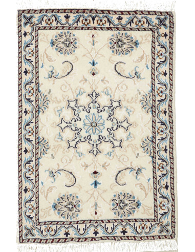Nain Kashmar Persia grigio chiaro e grigio chiaro 60x90