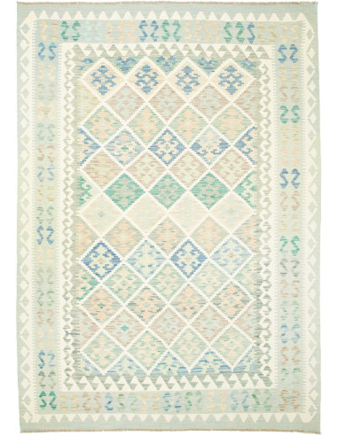 Kilim Pakistan gainsboro e grigio ardesia chiaro 172x245