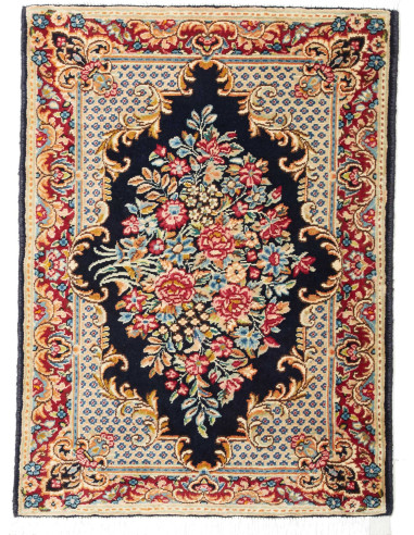 Kerman Persia abbronzatura e marrone sella 65x90