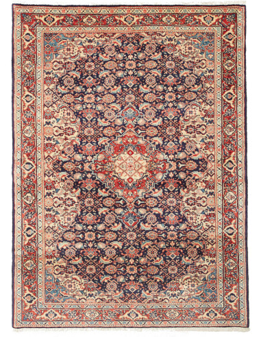 Sarough Persia abbronzatura e grigio ardesia scuro 105x144