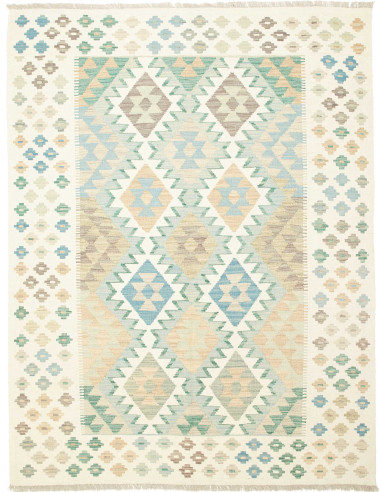 Kilim Pakistan gainsboro e grigio scuro 150x196