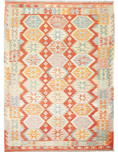 Kilim Pakistan grigio chiaro e perù 176x240