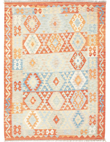 Kilim Pakistan gainsboro e salmone scuro 156x210