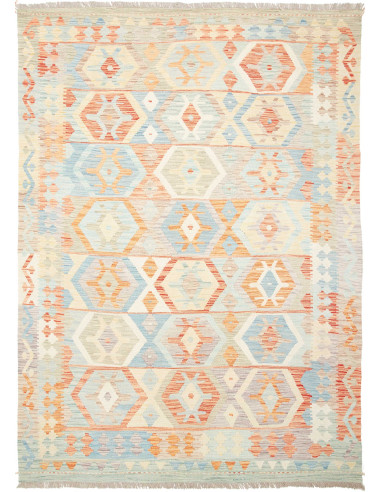 Kilim Pakistan grigio chiaro e gainsboro 177x247