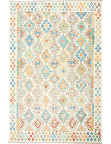 Kilim Pakistan gainsboro e abbronzatura 172x259