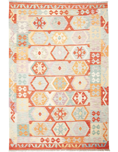 Kilim Pakistan grigio chiaro e gainsboro 169x246