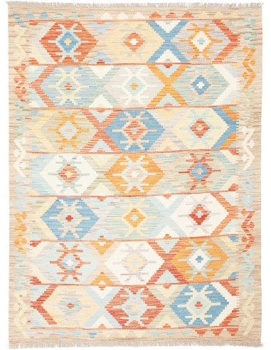 Kilim Pakistan gainsboro e salmone scuro 146x195