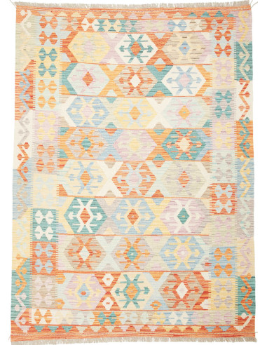 Kilim Pakistan grigio chiaro e gainsboro 165x224